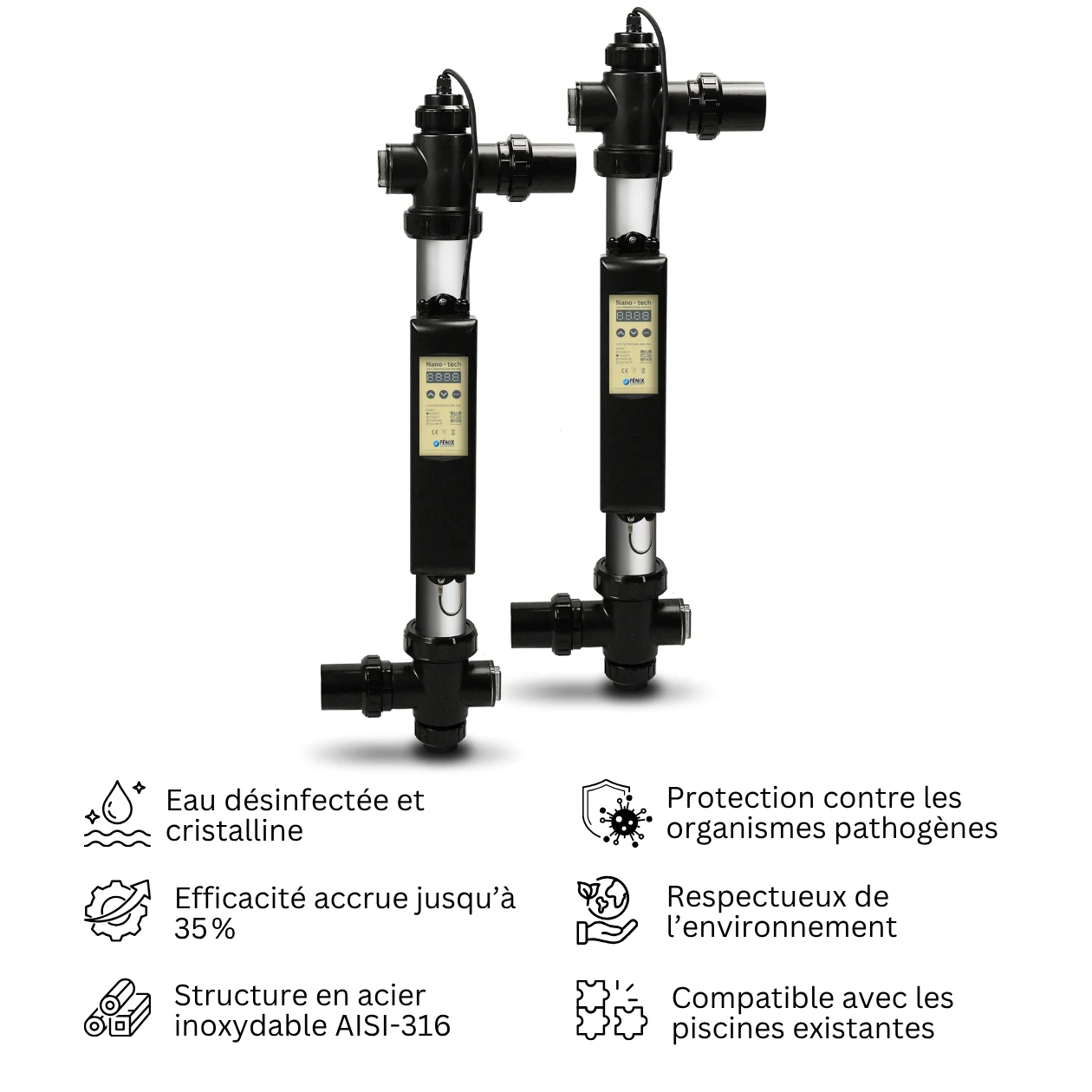 Système de désinfection UV-C Fénix - Caractéristiques principales